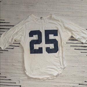 Free people  White Graphic Shirt